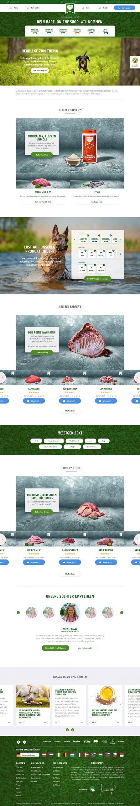 Barfer’s eCommerce